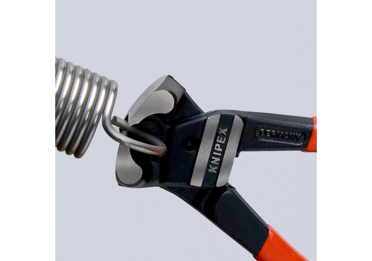 Pince coupante de devant démultipliée pour boulons 200mm - Gainage PVC - 64HRC - Knipex - 6101200