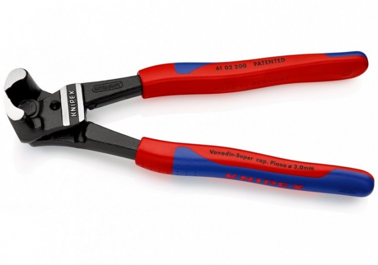 Pince coupante de devant démultipliée pour boulons 200mm - Bi-matière - 64 HRC - Knipex - 6102200 2
