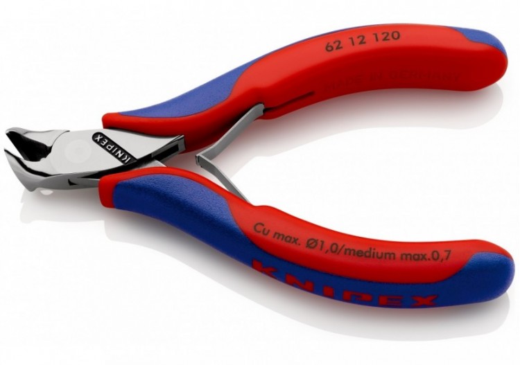 Pince coupante de devant oblique pour l'électronique 120mm 15° - Bi-matiére - Knipex - 6212120 2