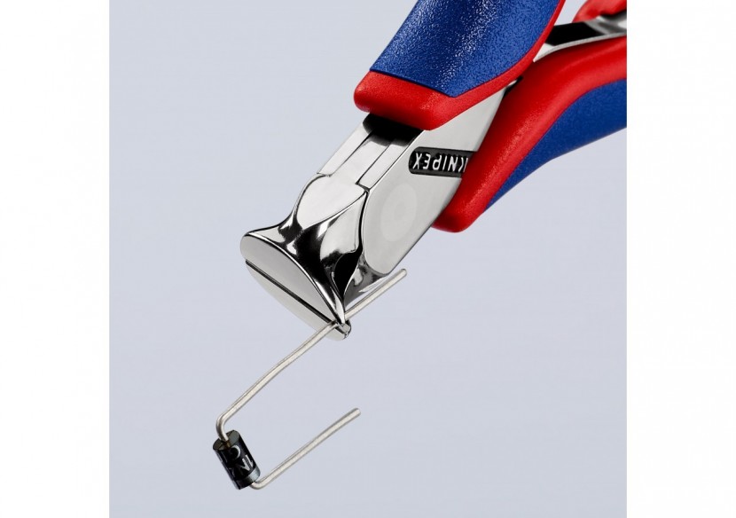 Pince coupante de devant oblique pour l'électronique 120mm 15° - Bi-matiére - Knipex - 6212120