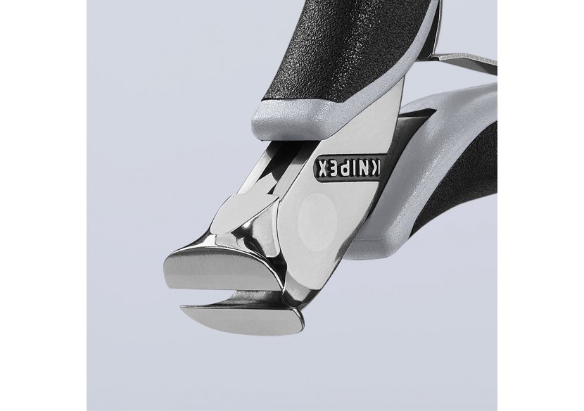 Pince coupante de devant sans biseau pour l'électronique 115mm 90°- Bi-mat. ESD - Knipex - 6412115ESD