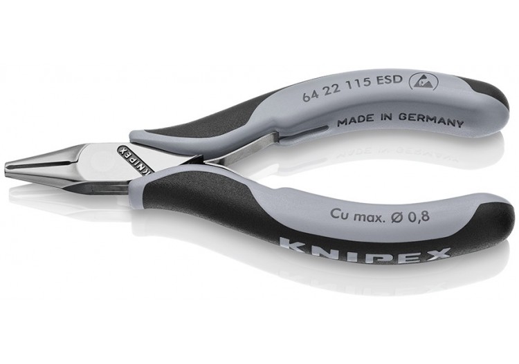 Pince coupante de devant petit biseau électronique - 115mm - Bi-matière - ESD - Knipex - 6422115ESD 2