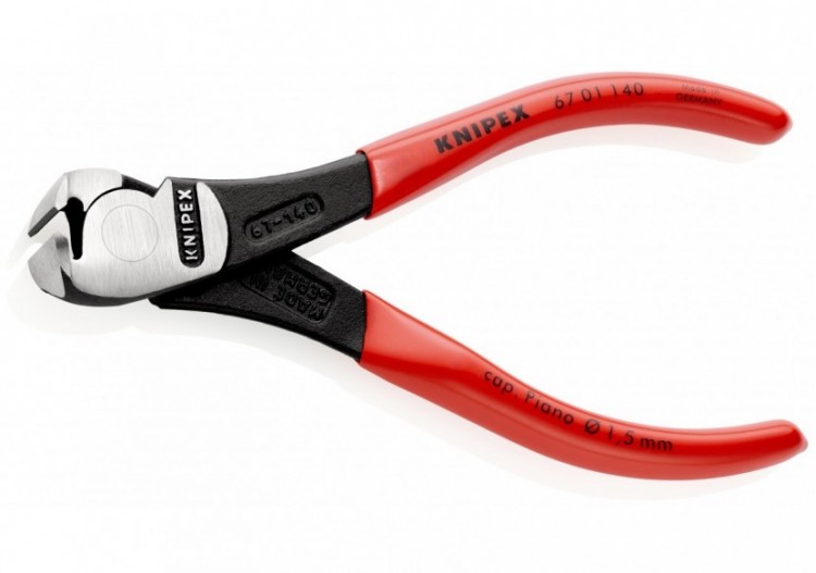 Pince coupante de devant à forte démultiplication 140mm - Gainage PVC - 64 HRC - Knipex - 6701140 2