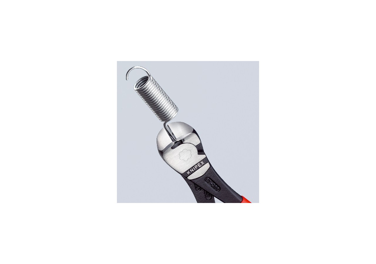 Pince coupante de devant à forte démultiplication 140mm - Gainage PVC - 64 HRC - Knipex - 6701140