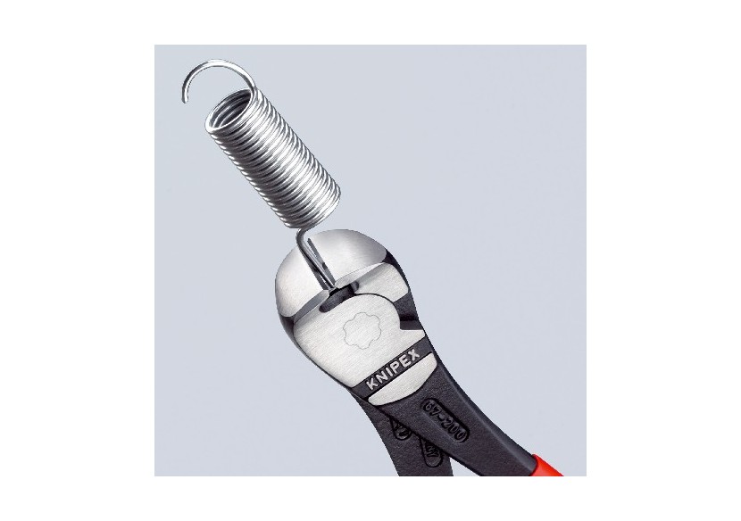 Pince coupante de devant à forte démultiplication 160mm - Gainage PVC - 64 HRC - Knipex - 6701160