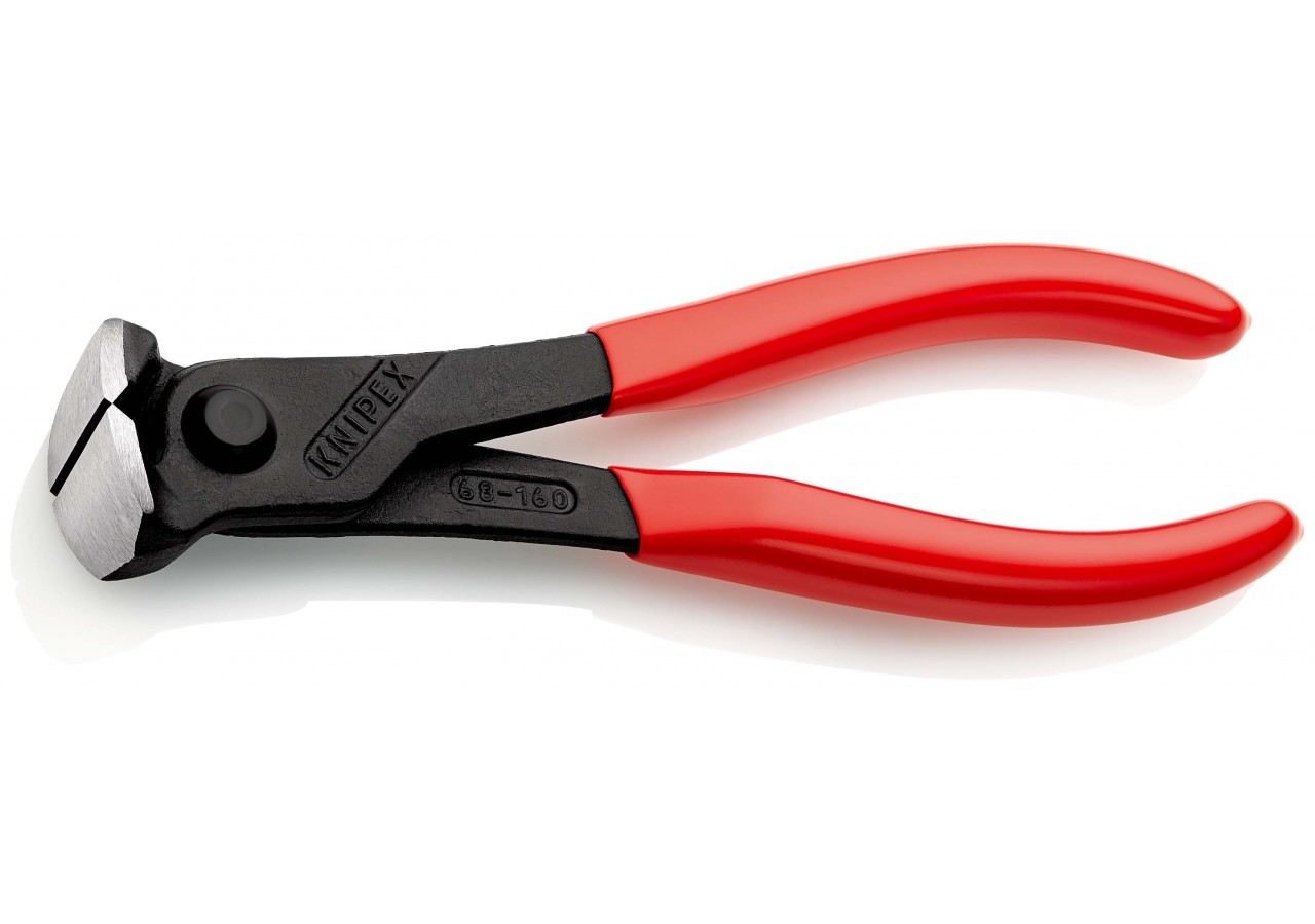 Pince coupante de devant démultipliée à tête large 160mm - Gainage PVC - Knipex - 6801160