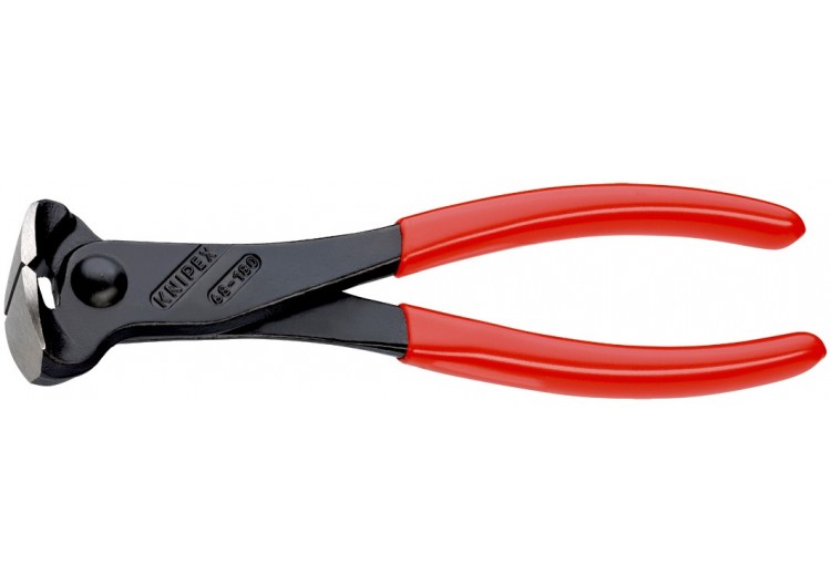 Pince coupante de devant démultipliée à tête large 180mm - Gainage PVC -61 HRC - Knipex - 6801180