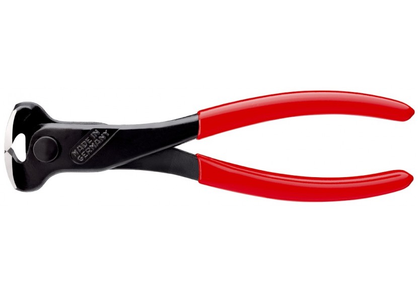 Pince coupante de devant démultipliée à tête large 180mm - Gainage PVC -61 HRC - Knipex - 6801180