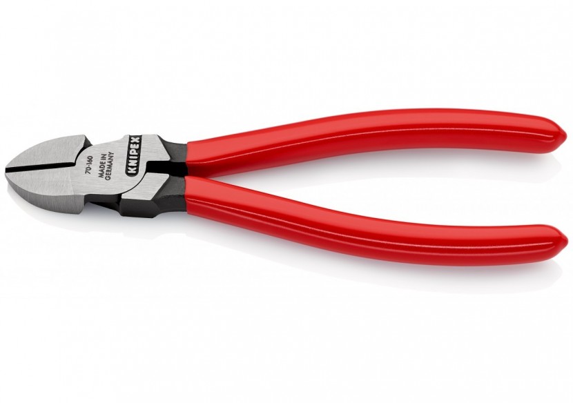 Pince coupante de côté multiusage 160mm - Tête étroite - Gainage PVC - 62 HRC - Knipex - 7001160