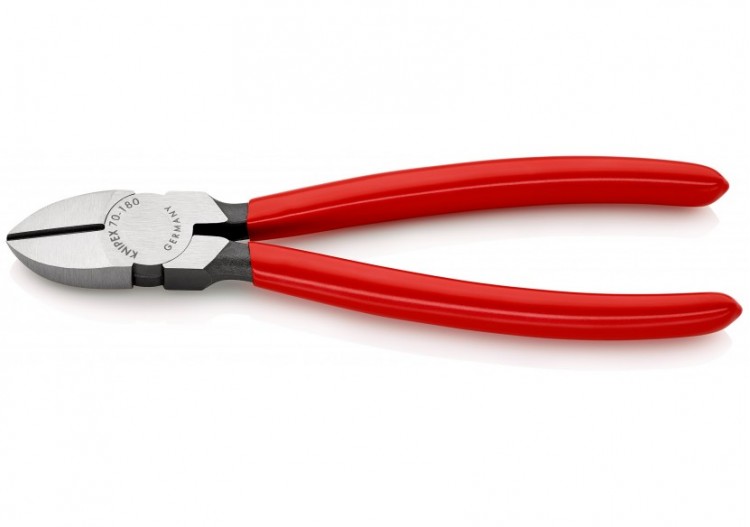 Pince coupante de côté multiusage 180mm - Tête étroite - Gainage PVC - 62 HRC - Knipex - 7001180