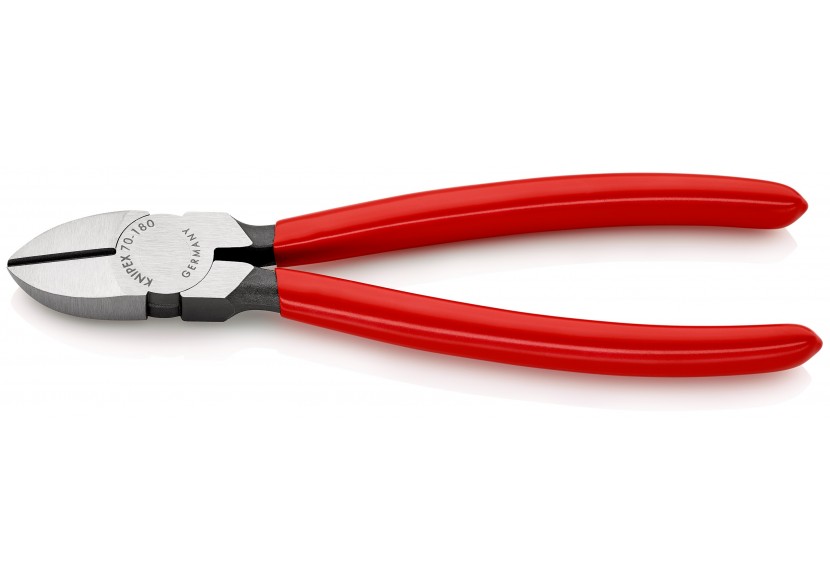 Pince coupante de côté multiusage 180mm - Tête étroite - Gainage PVC - 62 HRC - Knipex - 7001180