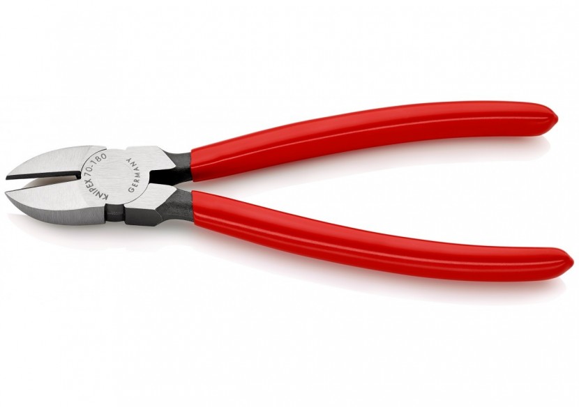 Pince coupante de côté multiusage 180mm - Tête étroite - Gainage PVC - 62 HRC - Knipex - 7001180