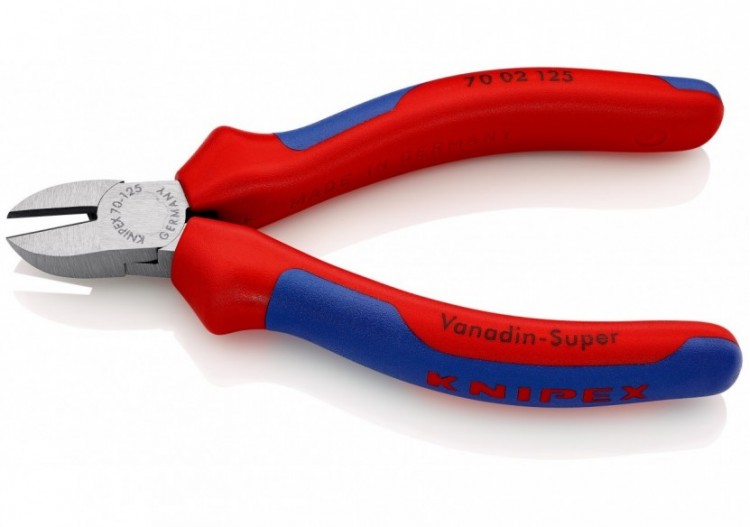 Pince coupante de côté multiusage 125mm - Tête étroite - Bi-matière - 62 HRC - Knipex - 7002125 2
