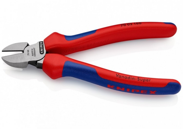 Pince coupante de côté multiusage 160mm - Tête étroite - Bi-matière - 62 HRC - Knipex - 7002160 2