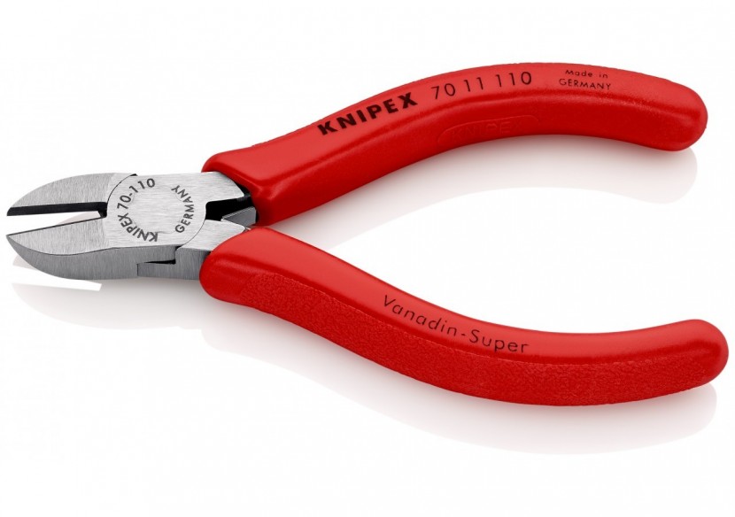 Pince coupante de côté multiusage avec ressort 110mm - Gainage PVC - 62 HRC - Knipex - 7011110
