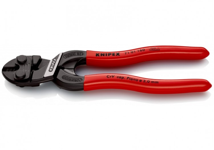 Pince coupe-boulon compact CoBolt® 160mm - Gainage PVC - 64 HRC - Knipex - 7101160