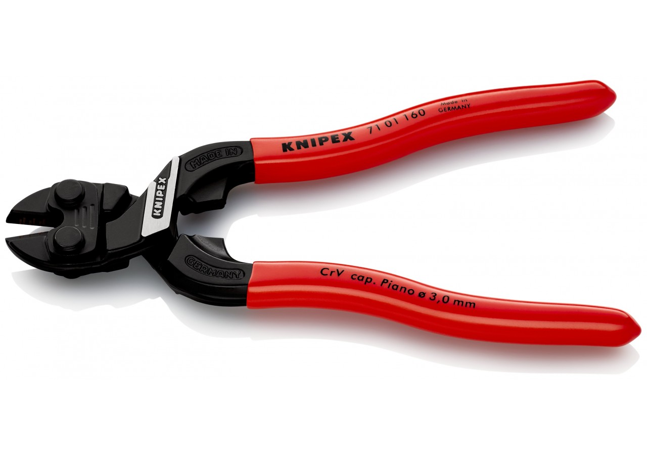 Pince coupe-boulon compact CoBolt® 160mm - Gainage PVC - 64 HRC - Knipex - 7101160