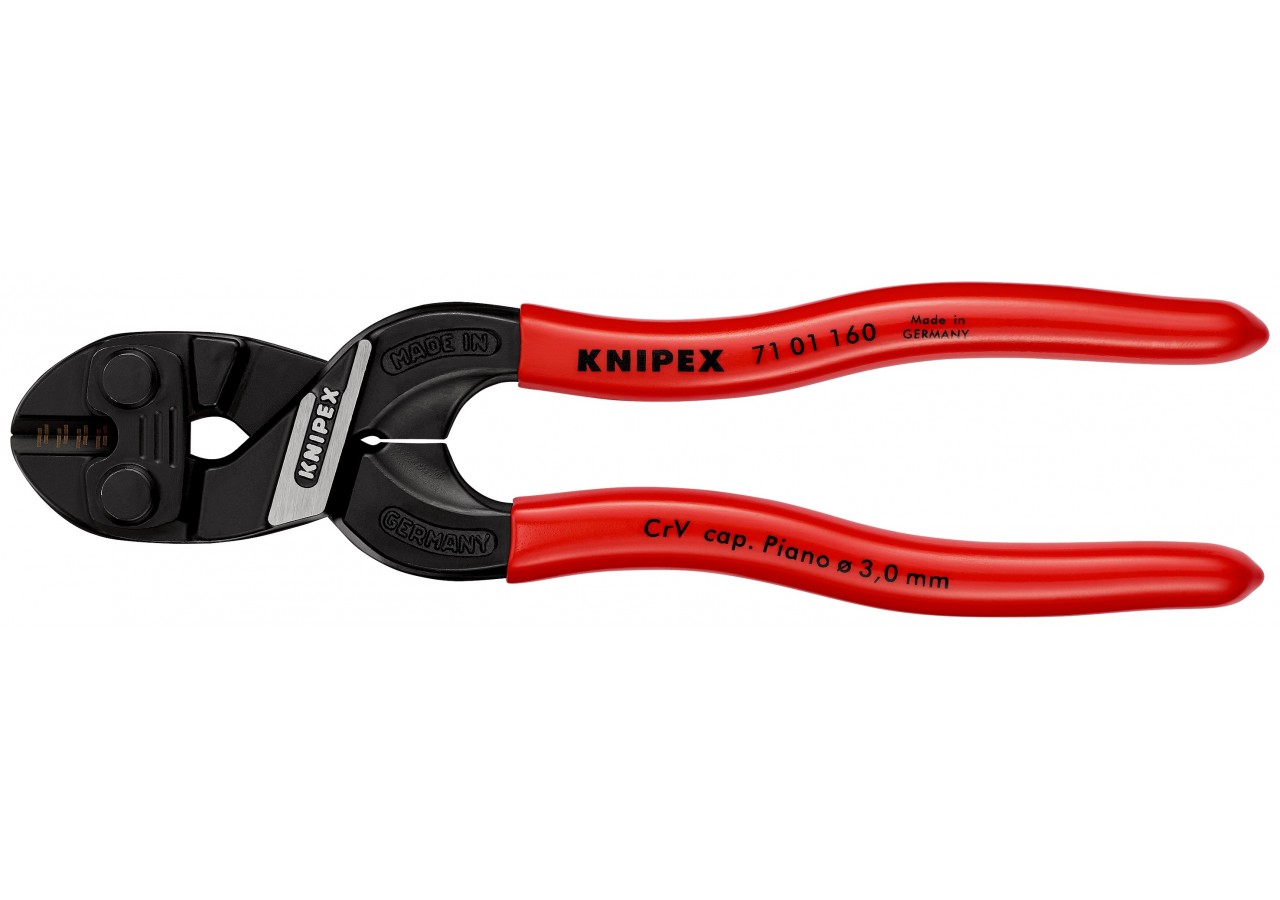 Pince coupe-boulon compact CoBolt® 160mm - Gainage PVC - 64 HRC - Knipex - 7101160