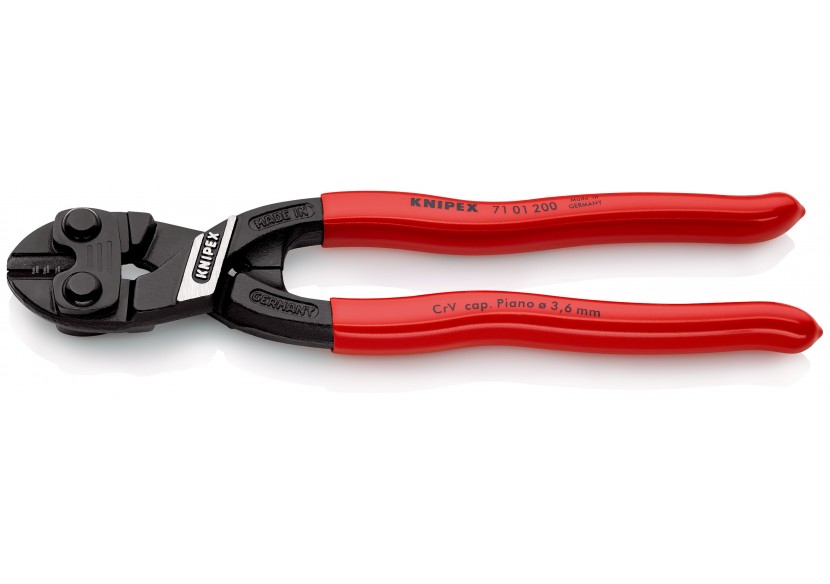Pince coupe-boulon compact CoBolt® 200mm - Gainage PVC - 64 HRC - Knipex - 7101200