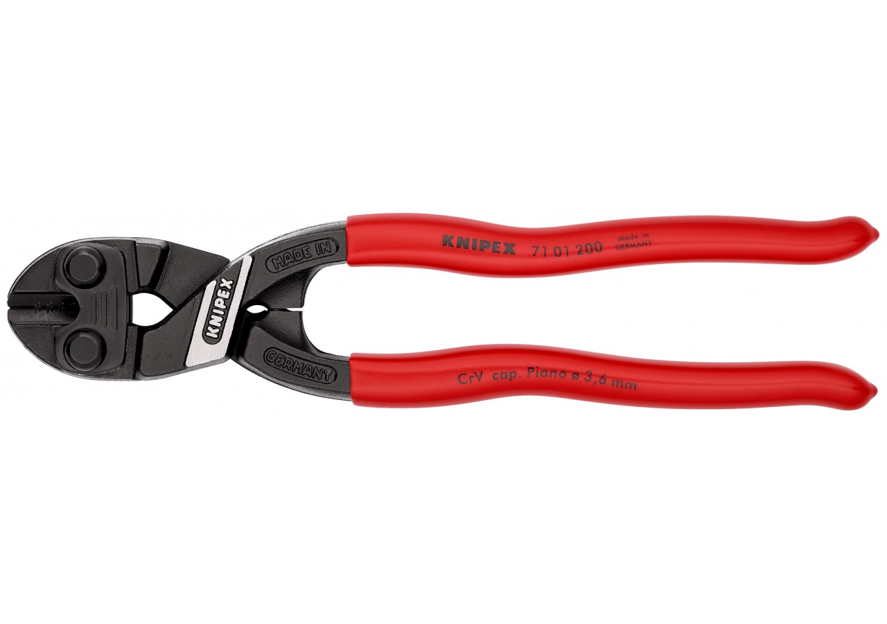 Pince coupe-boulon compact CoBolt® 200mm - Gainage PVC - 64 HRC - Knipex - 7101200