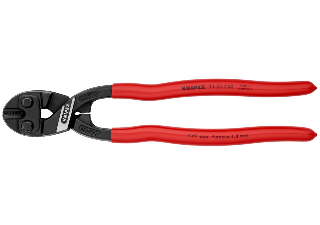 Pince coupe-boulon compact CoBolt® XL 250mm - Gainage PVC - 64 HRC - Knipex - 7101250