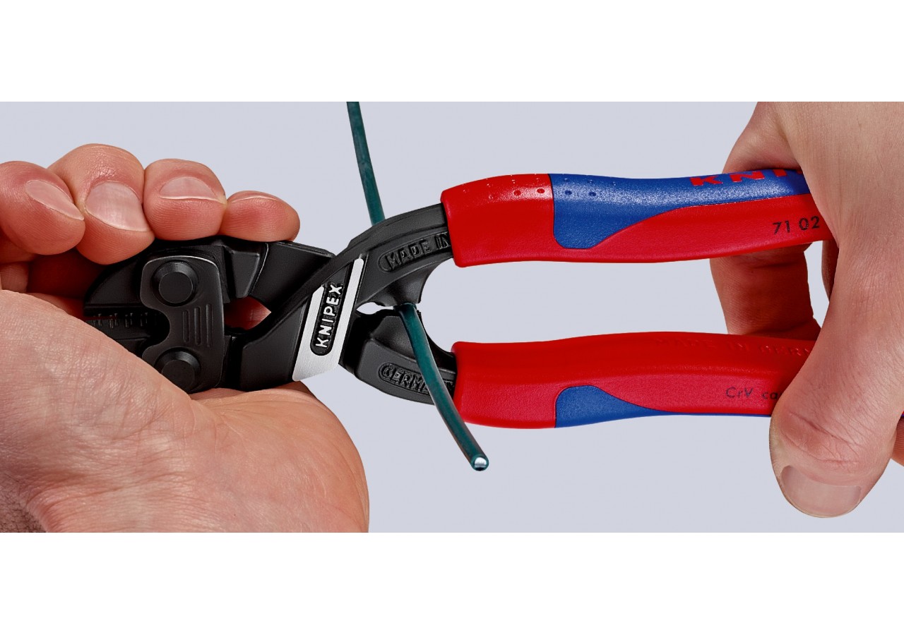 Pince coupe-boulon compact CoBolt® 200mm - Bi-matière - 64 HRC - Knipex - 7102200