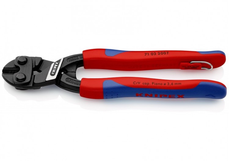 Pince coupe-boulon compact CoBolt® 200mm - Bi-matière - Antichute - Knipex - 7102200T