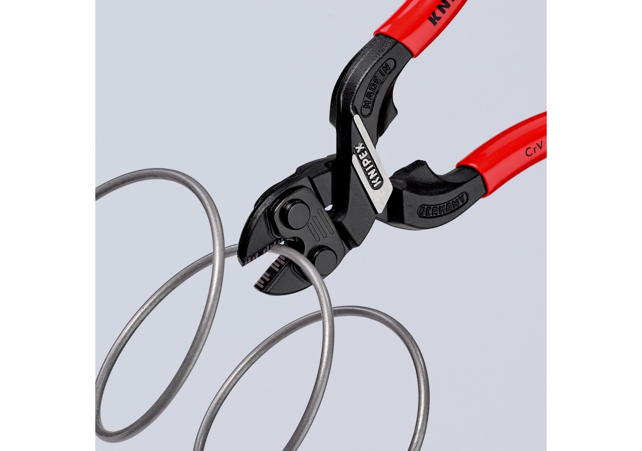 Coupe-boulon compact CoBolt® avec profil de coupe ajouré - 160mm - Gainage PVC - Knipex - 7131160