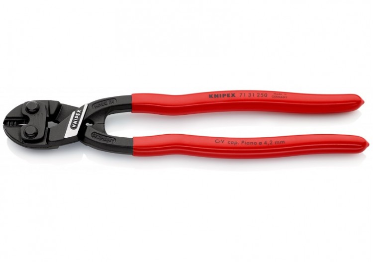 Pince coupe-boulon CoBolt® XL profil de coupe ajouré 250mm - Gainage PVC - 64HRC - Knipex - 7131250