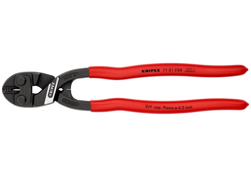 Pince coupe-boulon CoBolt® XL profil de coupe ajouré 250mm - Gainage PVC - 64HRC - Knipex - 7131250