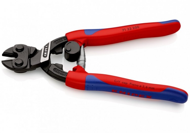 Pince coupe-boulon CoBolt® profil de coupe ajouré 200mm - Bi-matière - 64 HRC - Knipex - 7132200 2