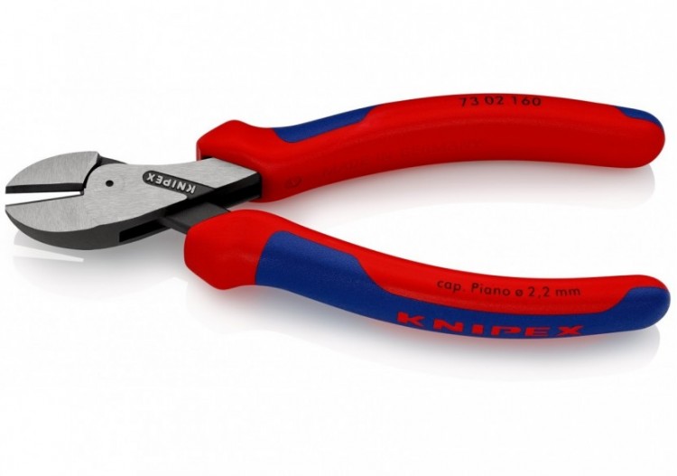 Pince coupante de côté X-Cut® à forte démultiplication 160mm - Bi-matière - Knipex - 7302160 2
