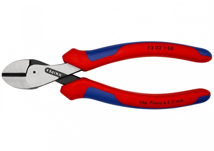Pince coupante de côté X-Cut® à forte démultiplication 160mm - Bi-matière - Knipex - 7302160