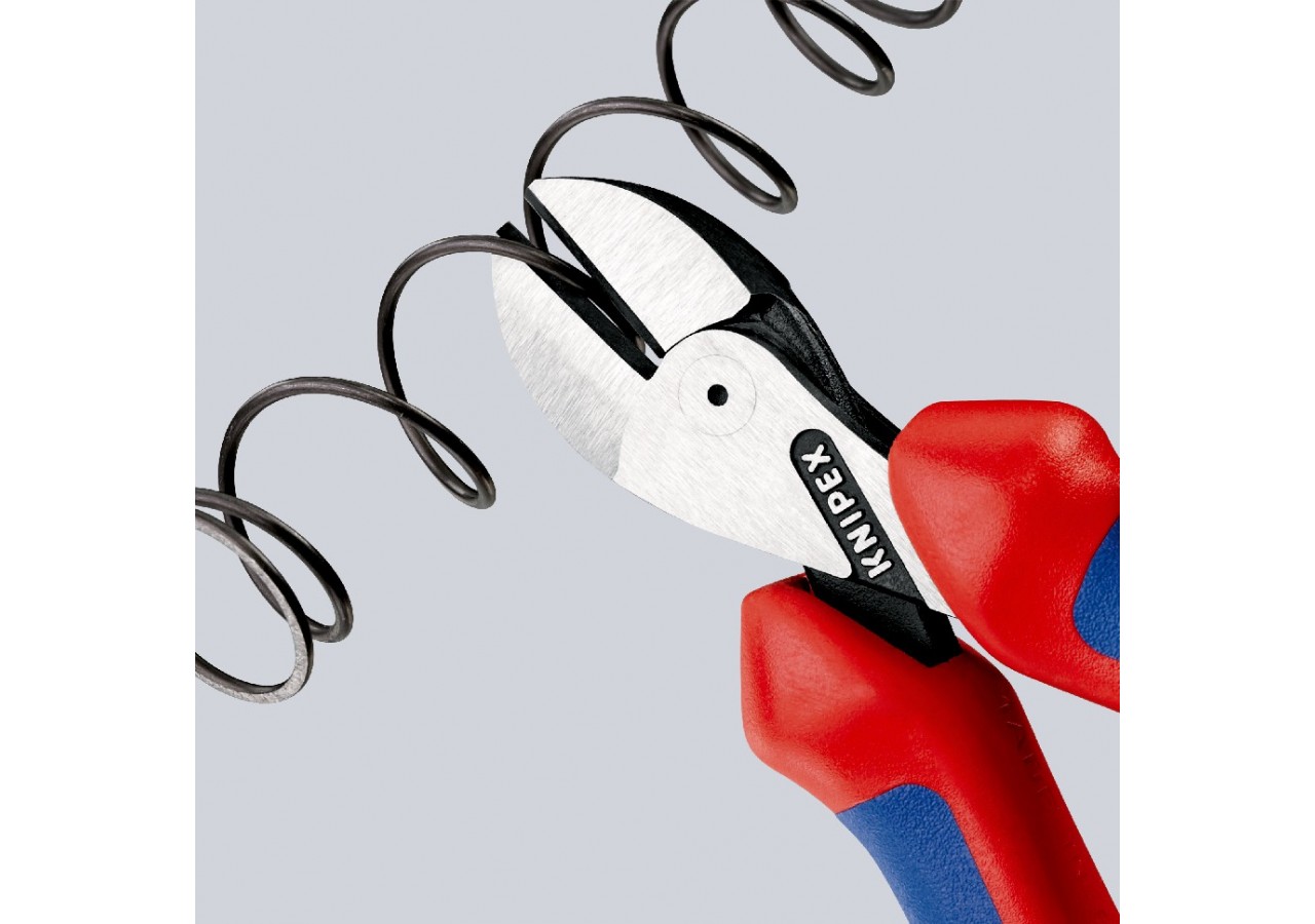Pince coupante de côté X-Cut® démultipliée 160mm - Bi-matière Chromée Antichute - Knipex - 7305160T