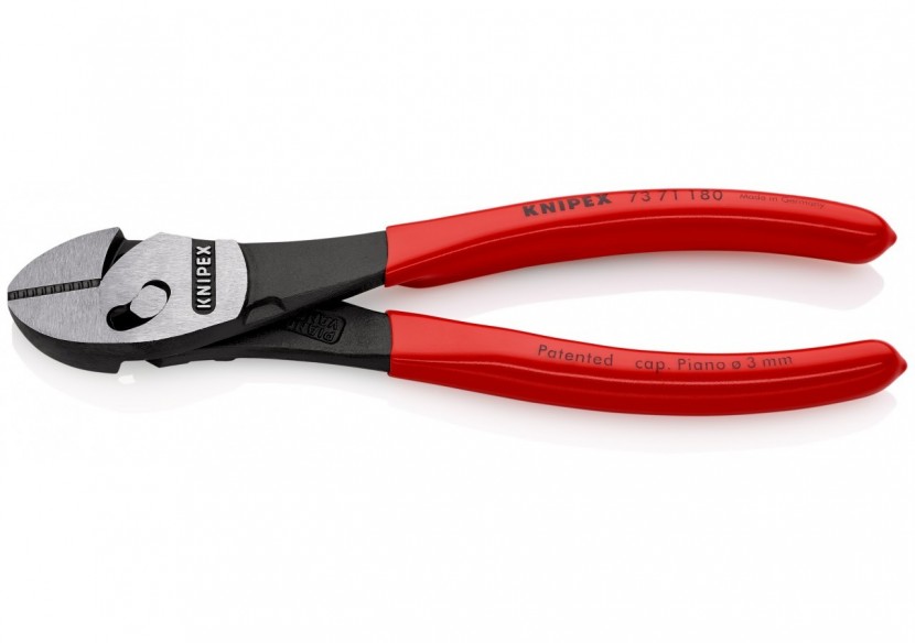 Pince coupante de côté TwinForce® Haute Performance 180mm - Gaine PVC - Knipex - 7371180