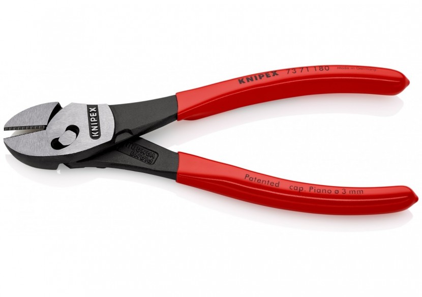 Pince coupante de côté TwinForce® Haute Performance 180mm - Gaine PVC - Knipex - 7371180