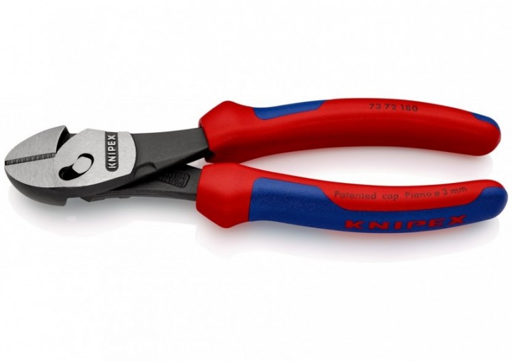 Pince coupante de côté TwinForce® Haute Performance 180mm Bi-matière - Knipex - 7372180