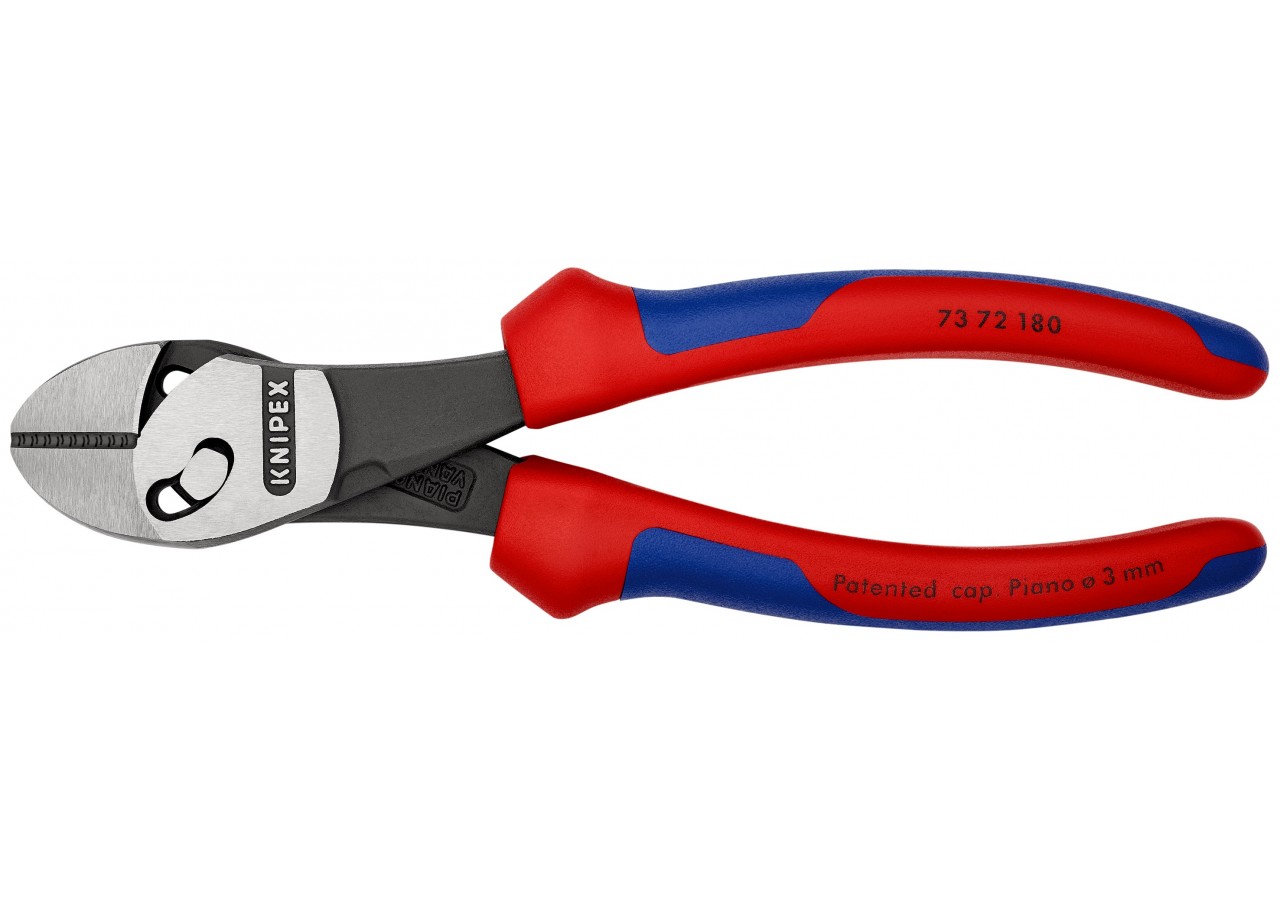 Pince coupante de côté TwinForce® Haute Performance 180mm Bi-matière - Knipex - 7372180