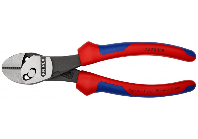 Pince coupante de côté TwinForce® Haute Performance 180mm Bi-matière - Knipex - 7372180
