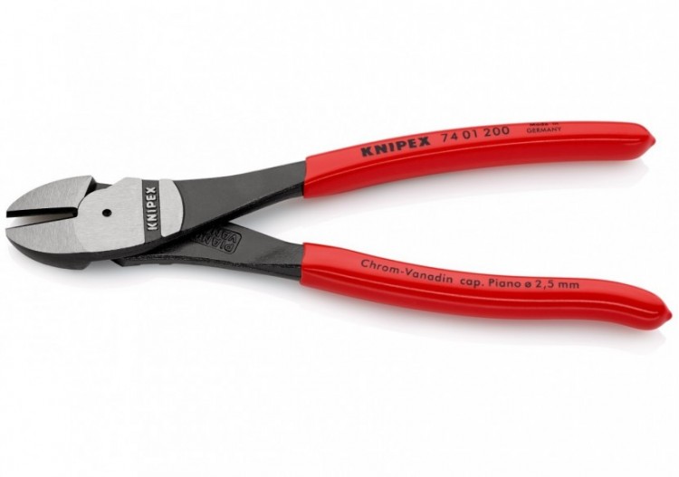 Pince coupante de côté forte démultiplication 200mm - Gainage PVC - Knipex - 7401200 2