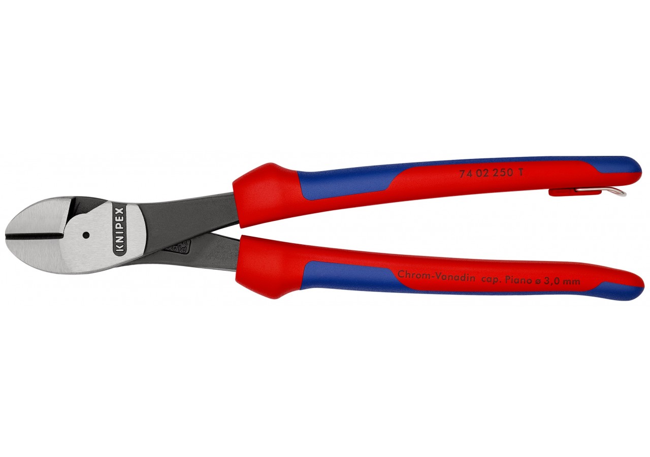 Pince coupante forte démultiplication 250mm - Gainage Bi-matière - Antichute - Knipex - 7402250T