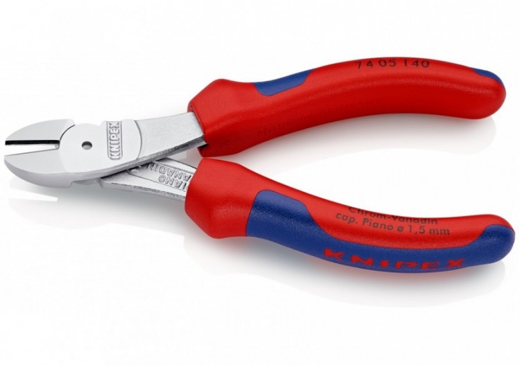 Pince coupante forte démultiplication 140mm - Gainage Bi-matière - Chromée - Knipex - 7405140 2