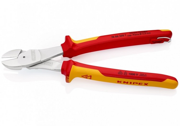 Pince coupante forte démultiplication 250mm - Bi-matière Chromée 1000V Antichute - Knipex - 7406250T 2