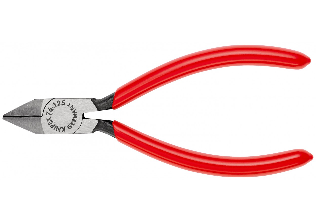 Pince coupante de côté pour électromécanicien tête pointue 125mm - Gaines PVC - Knipex - 7681125