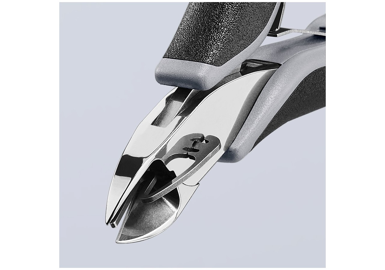 Pince coupante de précision petit biseau 115mm Serre-fils - Ressort - Bimat ESD - Knipex - 7712115ESD