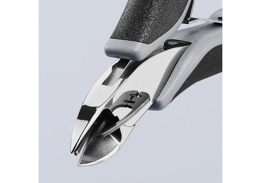 Pince coupante de précision petit biseau 115mm Serre-fils - Ressort - Bimat ESD - Knipex - 7712115ESD