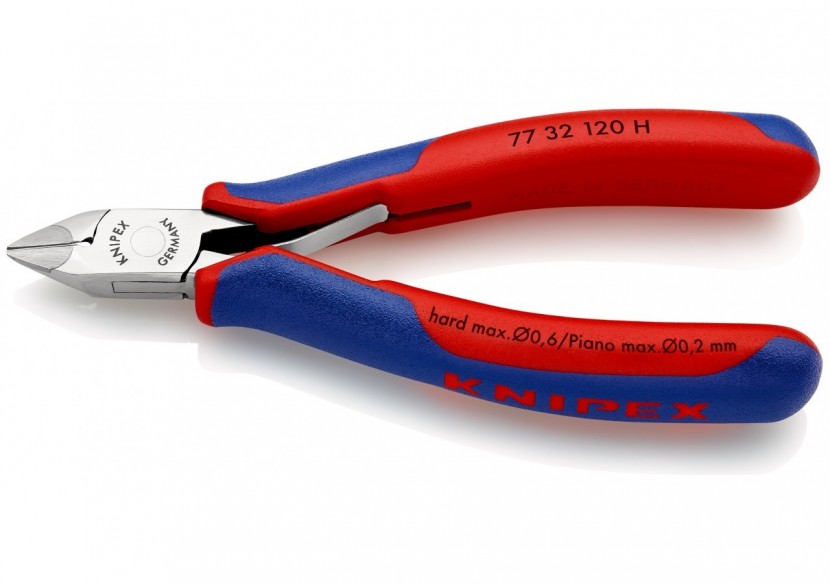 Pince coupante de précision tranchants au carbure 120mm - Bi-matière - Knipex - 7732120H