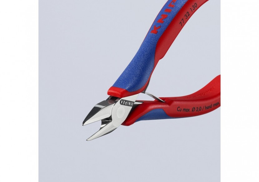Pinces coupantes de côté pour l’électronique ESD avec gaines bi-matière 130 mm - Knipex - 7732130