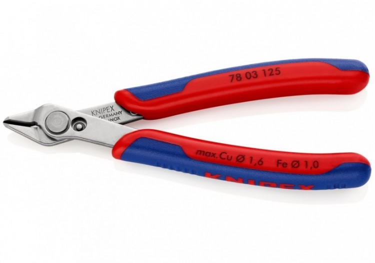 Pince coupante Super Knips® 125mm - Ressort - Bi-matière - Inox - Knipex - 7803125 2