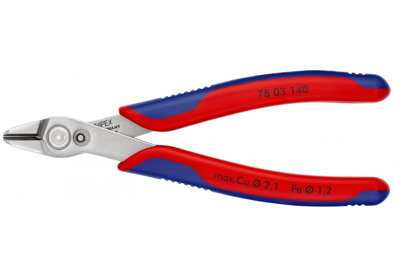Pince coupante Super Knips® XL 140mm - Ressort - Bi-matière - Inox - Knipex - 7803140